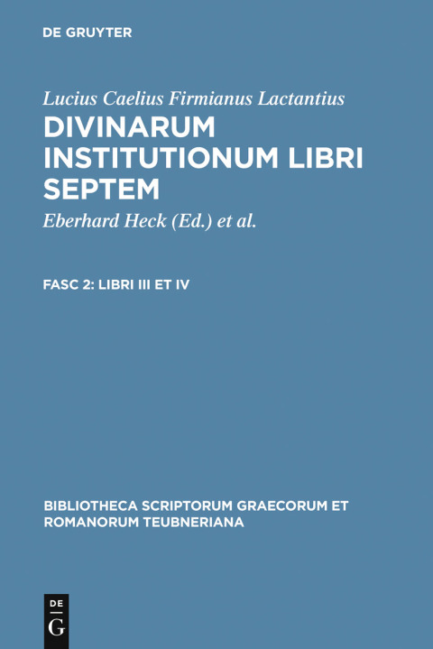 Cover image for book Libri III et IV