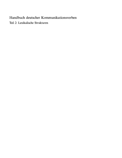 Cover image for book Lexikalische Strukturen