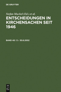 Cover image: 1.1.- 30.6.2002 1st edition 9783899493122