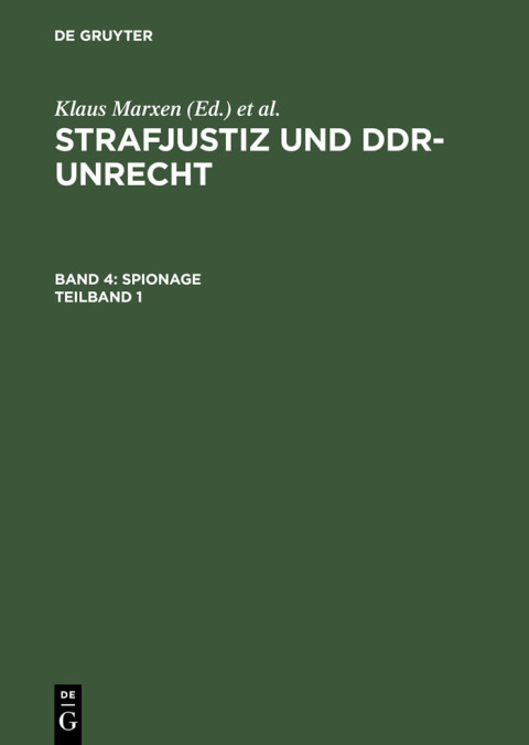Cover image for book Spionage