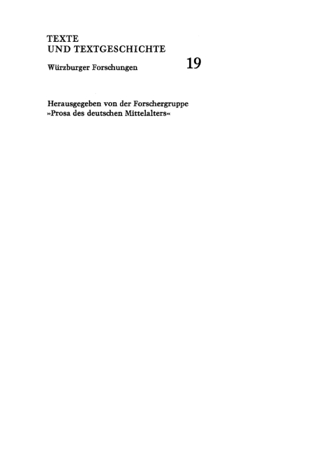 Cover image for book Überlieferungsgeschichtliche Prosaforschung