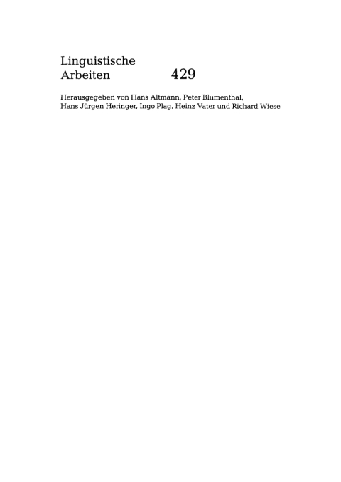 Cover image for book Über ›w-Exklamativsätze‹ im Deutschen