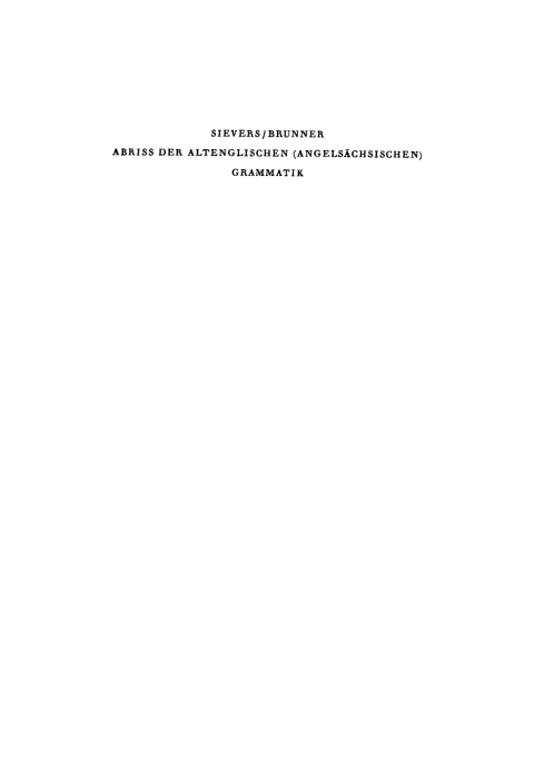 Cover image for book Abriss der altenglischen (angelsächsischen) Grammatik