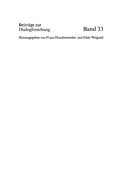 Cover image for book Theoretical Approaches to Dialogue Analysis