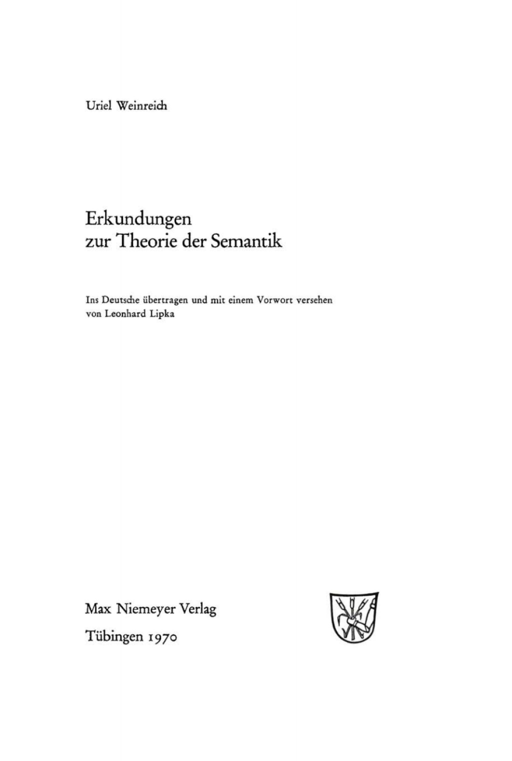 Page Fidelity Erkundungen zur Theorie der Semantik; $148.73