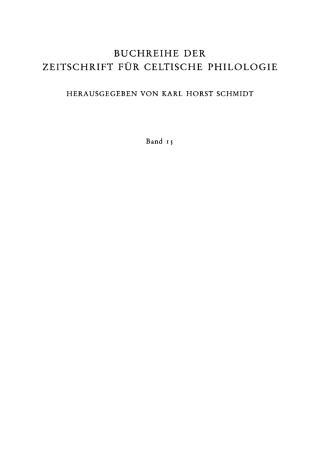 Nominale Wortbildung des älteren Irischen