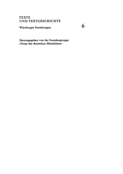 Cover image for book Die handschriftliche Überlieferung