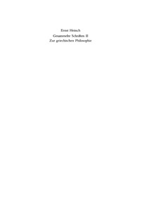 Cover image: Zur griechischen Philosophie 1st edition 9783598777028