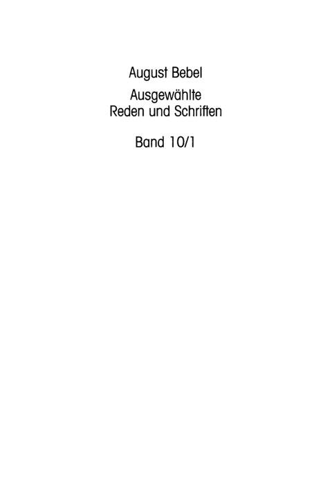 Cover image for book Die Frau und der Sozialismus