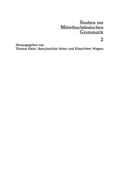 Cover image for book Verbableitung im Mittelhochdeutschen