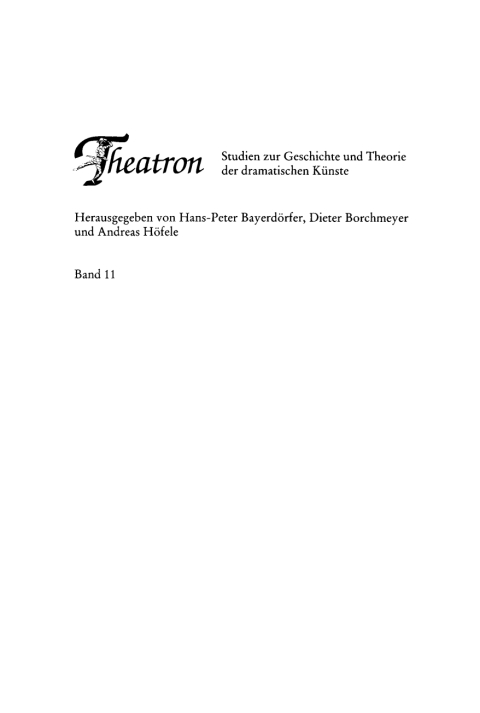Cover image for book Anthropologie und Schauspielkunst