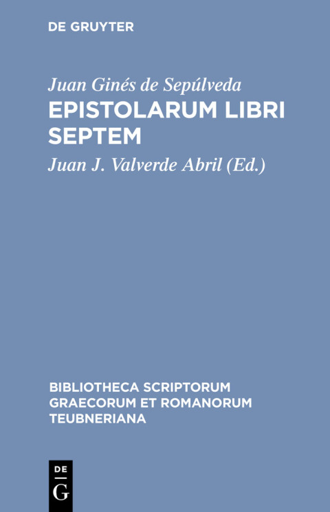 Cover image for book Epistolarum libri septem