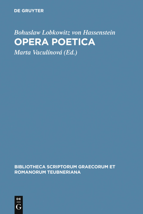 Cover image for book Opera poetica