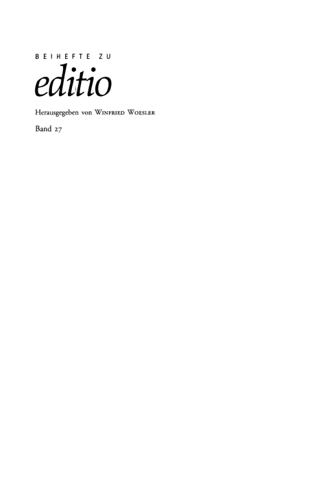Cover image for book Ästhetische Erfahrung und Edition