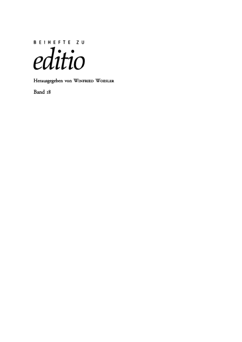 Cover image for book Edition und Übersetzung