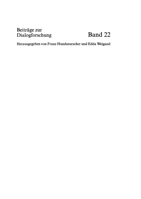 Cover image for book Dialogue Analysis VII: Working with Dialogue