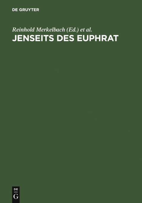 Cover image for book Jenseits des Euphrat