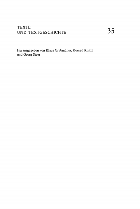 Cover image for book Kritischer Text nach den Handschriften