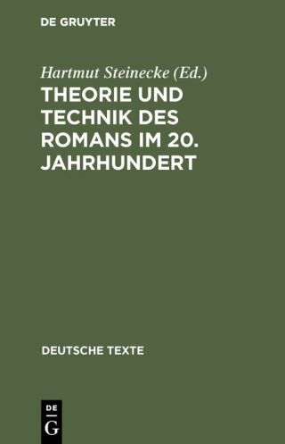 Theorie und Technik des Romans im 20. Jahrhundert