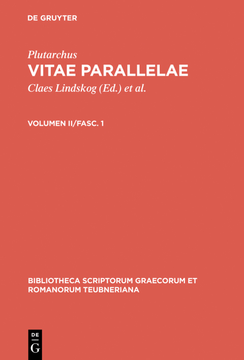 Cover image for book Vitae parallelae