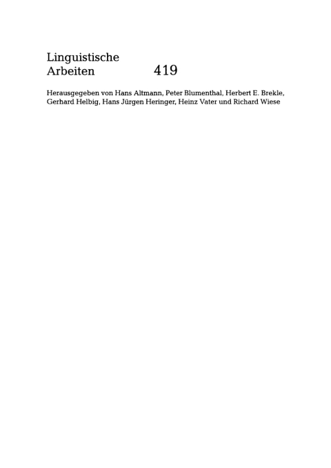 Cover image for book Typologie denominaler Verben