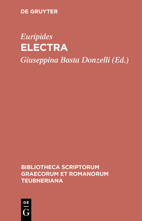 Cover image for book Electra