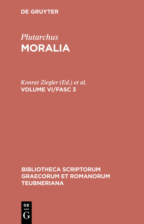 Cover image for book Moralia