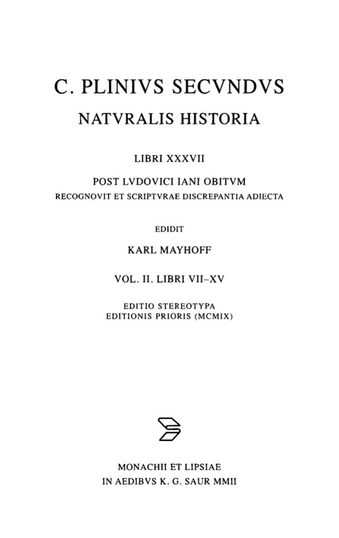 Libri VII-XV 