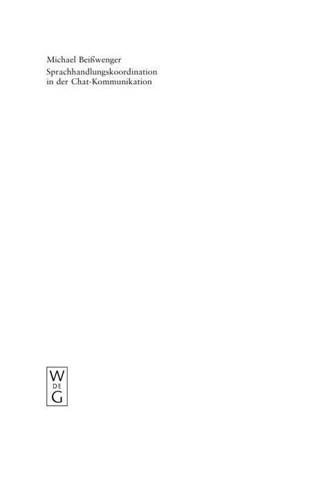 Cover image for book Sprachhandlungskoordination in der Chat-Kommunikation