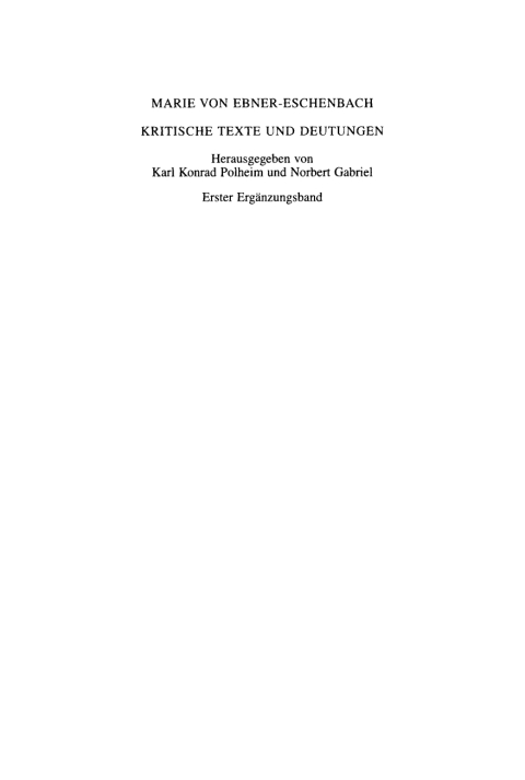 Cover image for book Marie von Ebner-Eschenbach: Eine Bibliographie