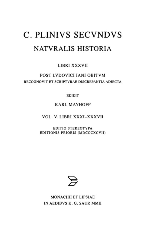 Libri XXXI-XXXVII 