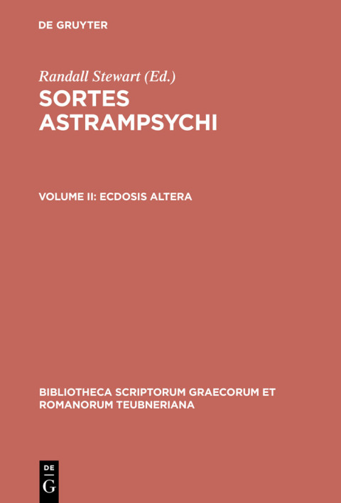 Cover image for book Ecdosis altera