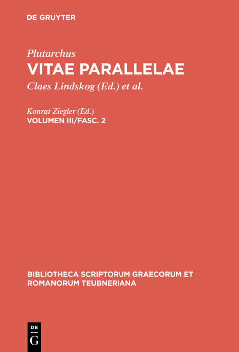 Cover image for book Vitae parallelae