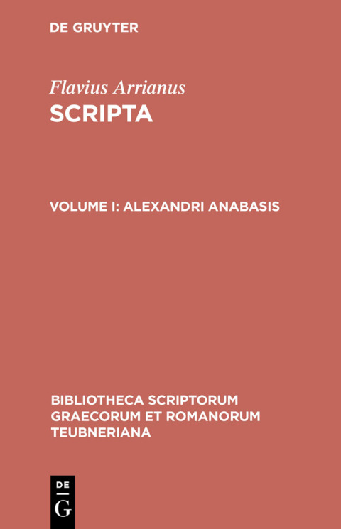 Cover image for book Alexandri anabasis