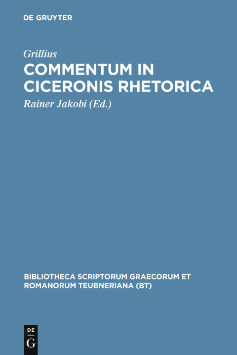 Cover image for book Commentum in Ciceronis rhetorica