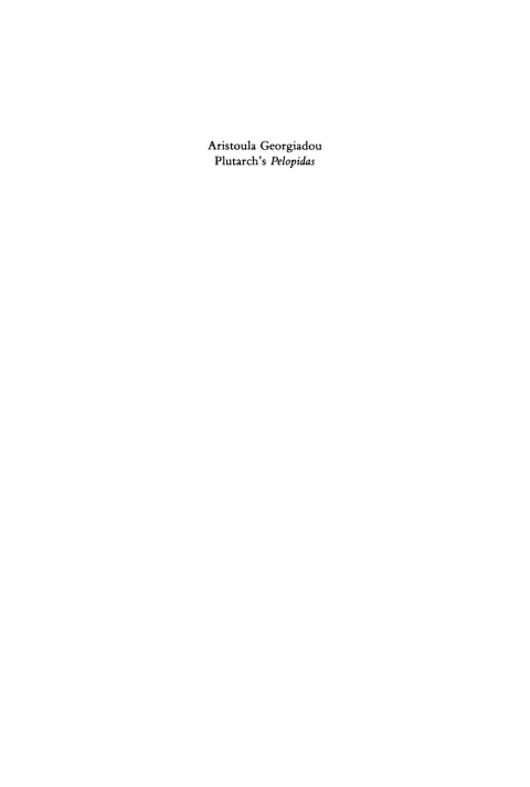 Cover image for book Plutarch's Pelopidas