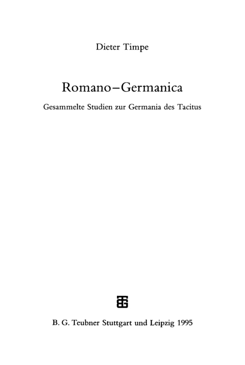 Cover image for book Romano - Germanica