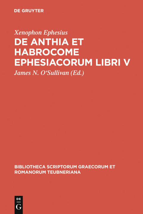 Cover image for book De Anthia et Habrocome Ephesiacorum libri V