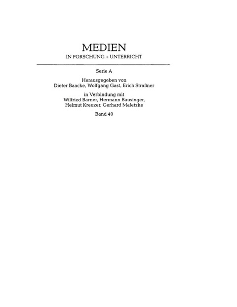 Cover image for book Erzählsituationen in Literatur und Film