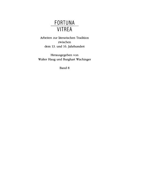 Cover image for book Kleinere Erzählformen des 15. und 16. Jahrhunderts