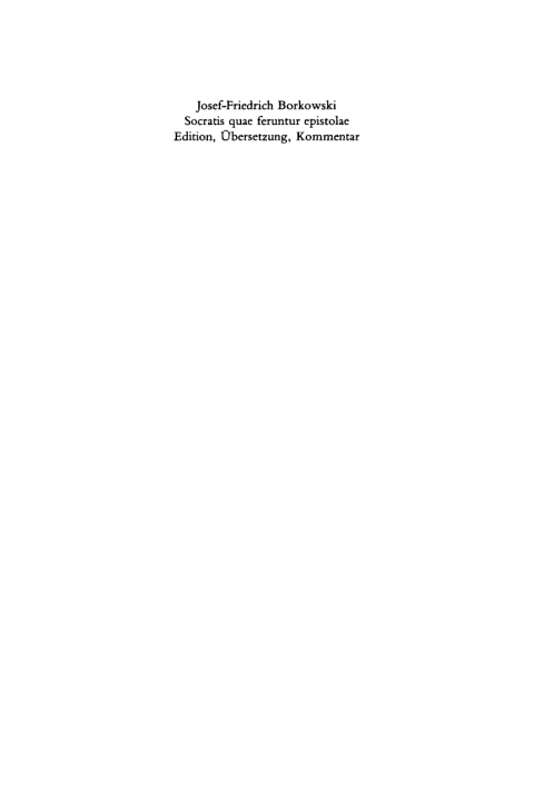 Cover image for book Socratis quae feruntur epistolae
