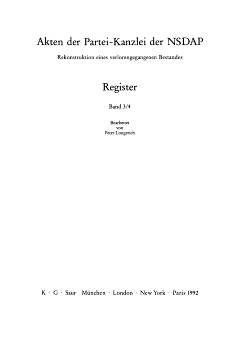 Cover image for book Register. Teil 2