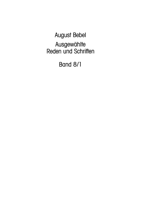 Cover image for book Reden und Schriften 1906 bis 1913