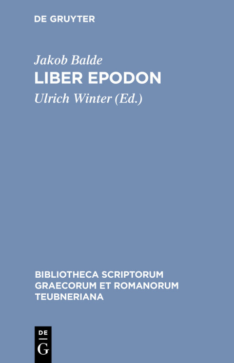 Cover image for book Liber Epodon
