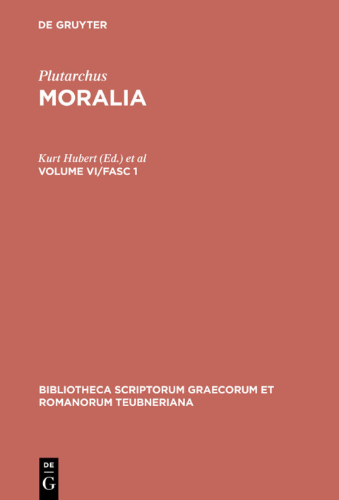 Cover image for book Moralia