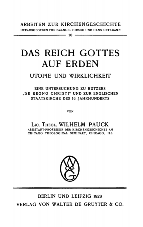 Cover image for book Das Reich Gottes auf Erden