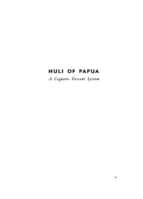 Cover image for book Huli of Papua