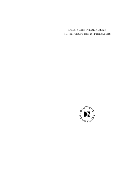 Hugo von Trimberg: Der Renner. Band 1 