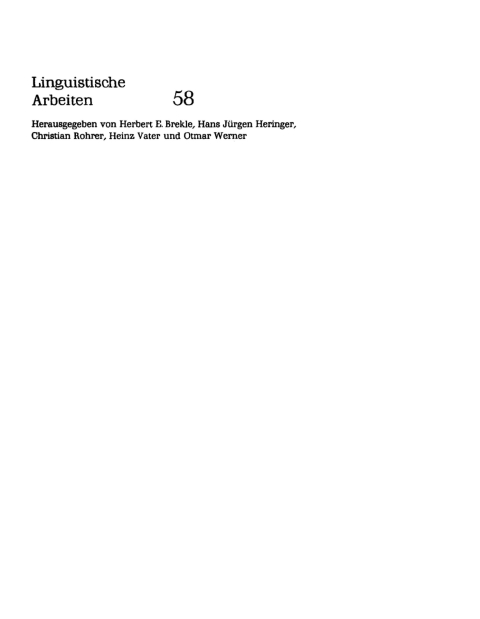 Cover image for book Die Zuordnung von Ausdruck und Inhalt bei den grammatischen Kategorien des Deutschen