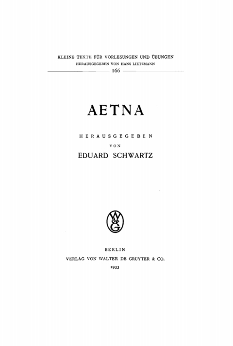 Cover image for book Aetna